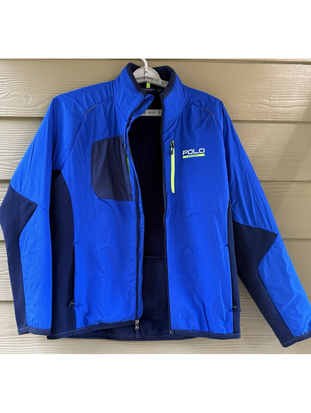 Polo Sport Ralph Lauren Men's Royal Blue Hybrid Performance Tech Jacket Size L